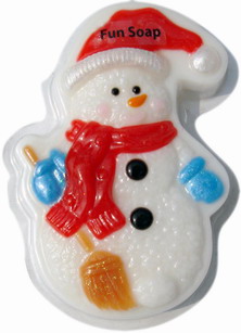 snowman shap soap